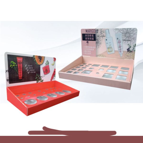 Counter Paper Display Box Commercial Sectional Display Furniture for Advertising