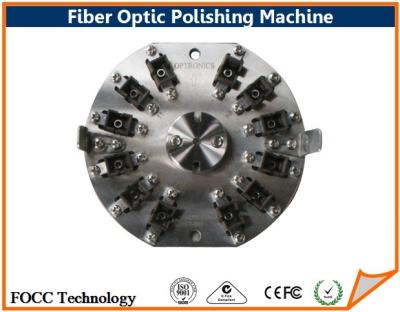 12 Connectors SC / PC Fiber Optic Polishing Plate Connectorised Polish Jigs