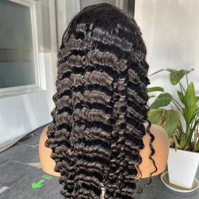 Deep Wave Indian Swiss Lace HD Perucas Cabelo Humano 13x6 Jerry Curly
