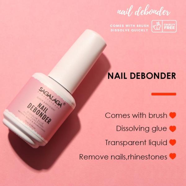 Nail Tips Glue Gel Super Strong Debonder for Press on Nails Fake Nail Adhesives Remover