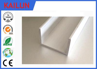 Aluminium U Channel Extrusion , Home Decoration / Window Guide Rail Structural Aluminum Channel