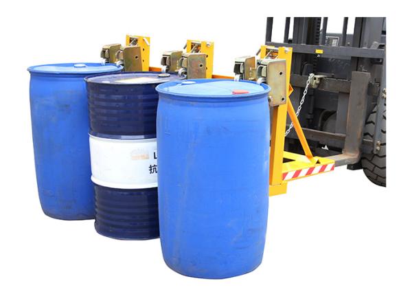 DG1080B Forklift Mounted Drum Grab Welded Steel Construction Forklift Drum Grabber Load Capacity 360Kg X2