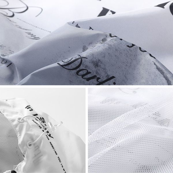 Gradient Chlorine Fishing Sun Hoodie Embroidery Hooded Sun Protection Shirt