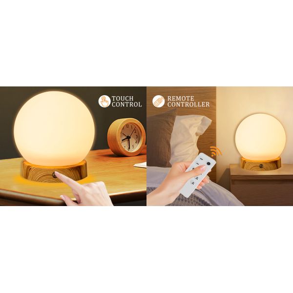 Circular Sad Bedside Lamps 10000LUX Light Therapy Lamp With Timer