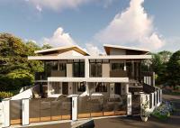Dois andares de aço leve pré-fabricadas casas modernas pré-fabricadas estruturas de aço leve