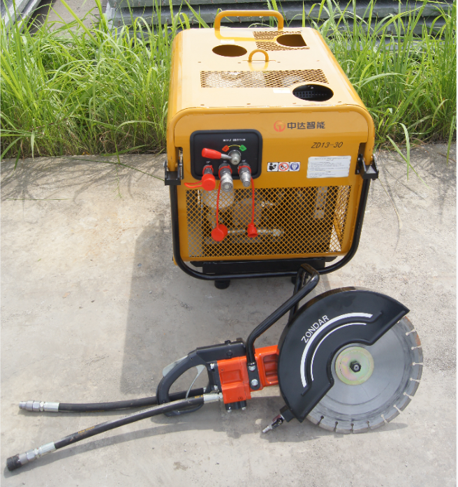 Handheld гидравлический отрезка 14inch автомат для резки конкретной дороги лезвий диаманта пилы