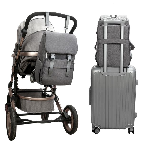 Waterproof Mommy Diaper Bag Large Capacity Backpack Organizer Multifunction Baby Bags With Stroller Strap For Mom&Dad