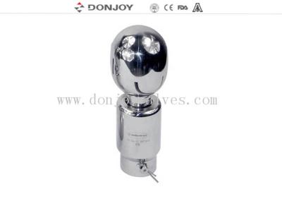 DIN / 3A / SMS Rotating CIP Spray Ball Thread Connection Washing Nozzle