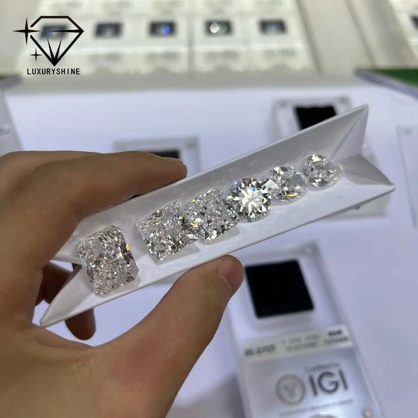 LuxuryShine VS1-VS2 Lab Grown Diamond Loose Diamonds Heart/Princess/Oval/Round/Cushion/Pear/Asscher Customized jewelry