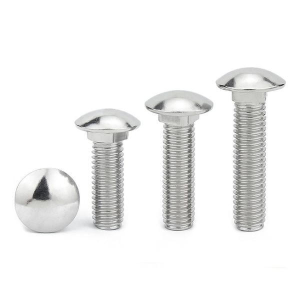 Pan Head Stainless Steel Screw Round Shape Carriage Head Screw M16