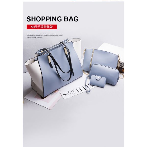Customized Logo Fashion Simple Mother Bag Three-piece Portable Tote Bag for Fashion