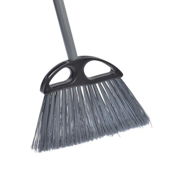 Indoor Outdoor Heavy Duty Angle Broom Steel Handle Home
