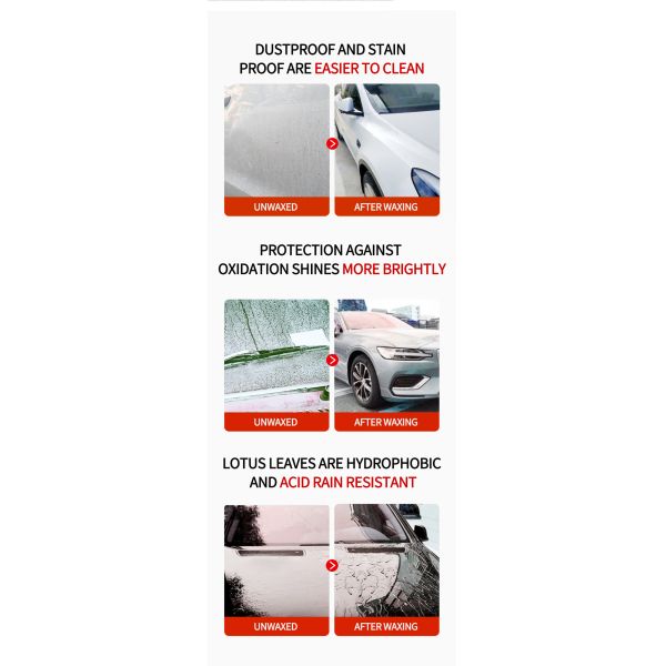 Eco Friendly Vehicle'S Metallic Grey Car Polish Ceras y selladores de secado rápido