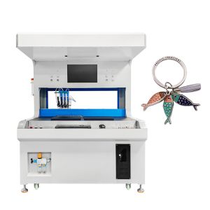 4 Colors Two Stations Visual Enamel Dispensing Machine Drip Molding Machine for Hardware Mahjong