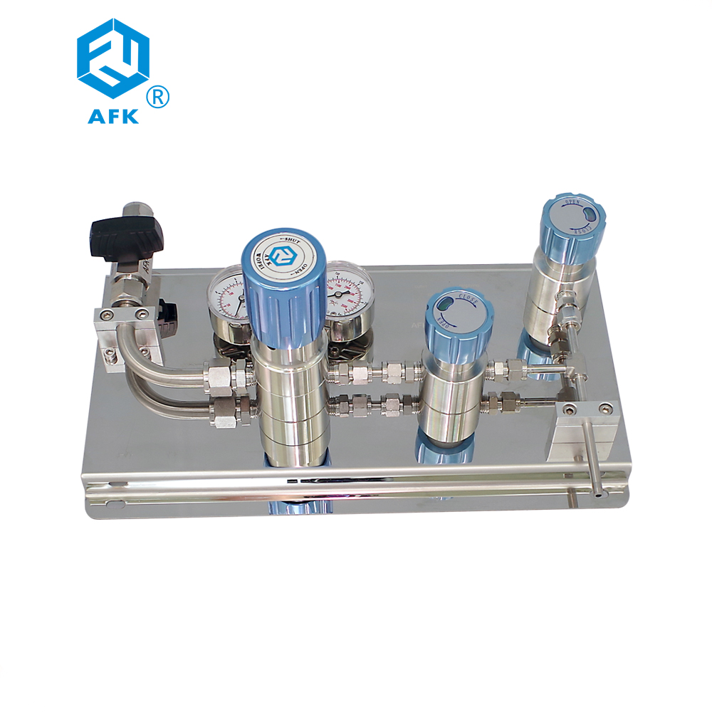 Одиночный регулятор давления PTFE панели газа цилиндра 2200psi SS316