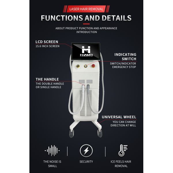 Powerful Triple Wavelength Diode Laser Hair Removal Machine Fast Painless and Effective