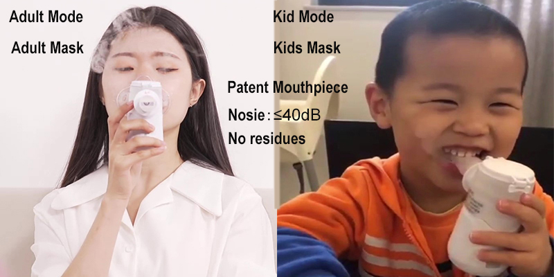 машина Nebulizer детей сетки 3μM двойная - машина ингалятора кашля канала дыша