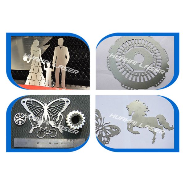 500W Fiber Laser Cutting Machine For Metal Tube / Plate Good Precision