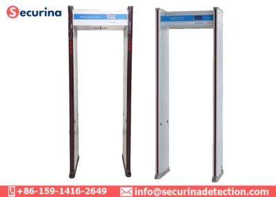 Porta do detector da segurança aeroportuária da indicação digital para o ponto de controlo de segurança