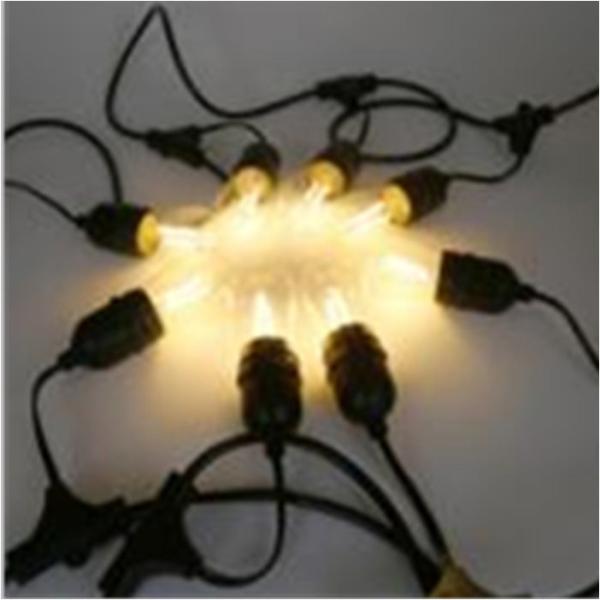 15 E26 Sockets NEW Holiday Christmas 48' Deneve Outdoor String Lights
