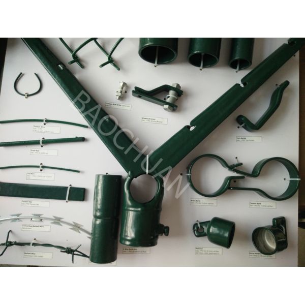 Middle East Countries Chain Link Privacy Fence Dark Green For Airport