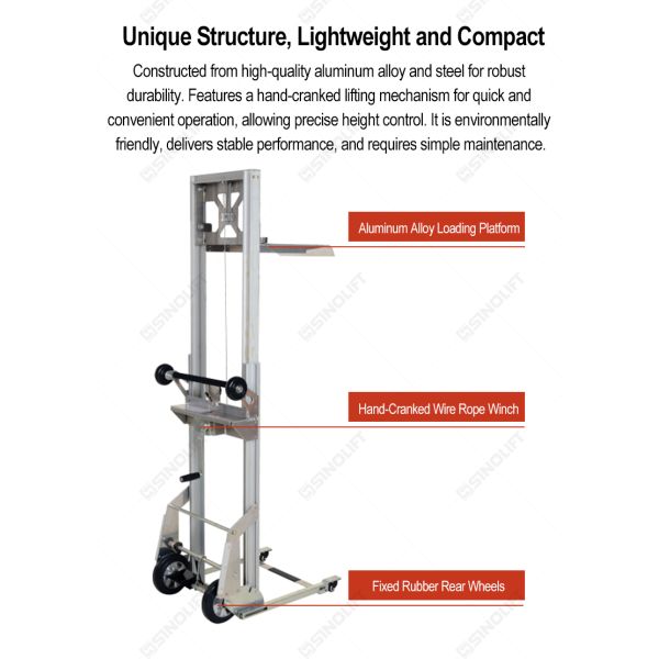 SINOLIFT DEP90 Lightweight Hand Winch Stacker