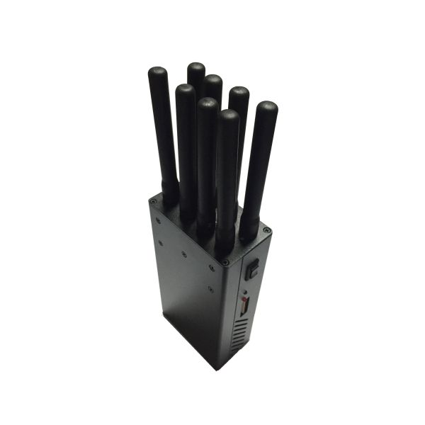 8 Bands Handheld Cell Phone Signal Jammer 2G / 3G / 4G / Wifi Blocker AC110V-240V