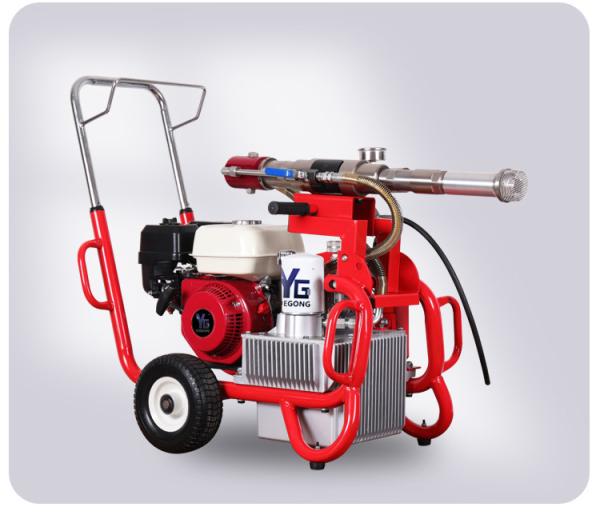 Electric / Gas Hydraulic Airless Spray Machine 6.5HP 3KW Airless Putty Sprayer