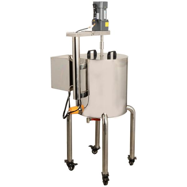100 r/min Máquina de enchimento aquecida Material de batom Mexer e aquecer Balde de aço inoxidável 30L