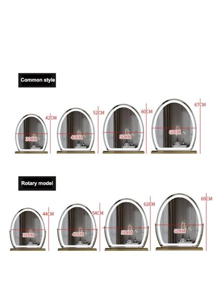 Silver LED Makeup Mirror 3000K - 6000K Hollywood Makeup Mirror