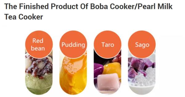 Cole não a pérola das tapiocas do fogão 12L do chá da bolha 1850W que cozinha a máquina
