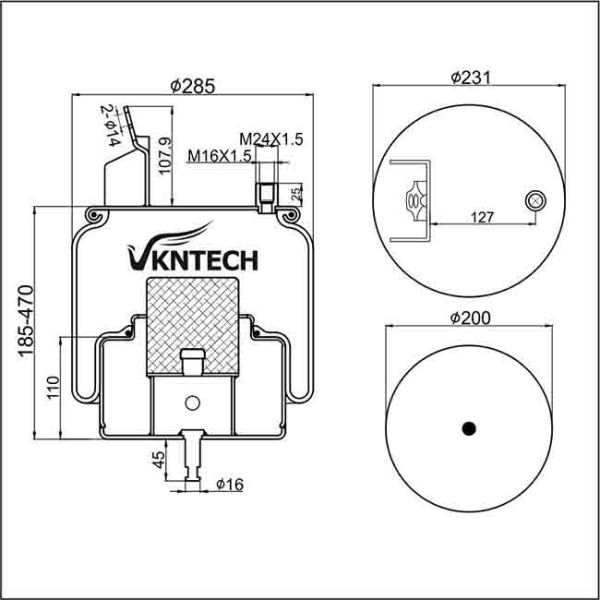 OEM 6632 варочного мешка подвеса тележки n P01 1R11-859 для French car