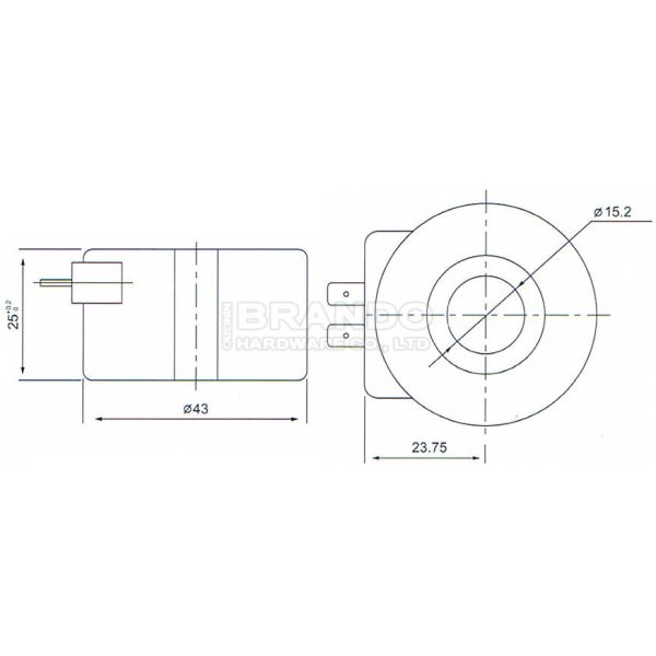 12VDC 18W Coil For Landi Renzo CNG Reducer LPG Petrol Solenoid Valve