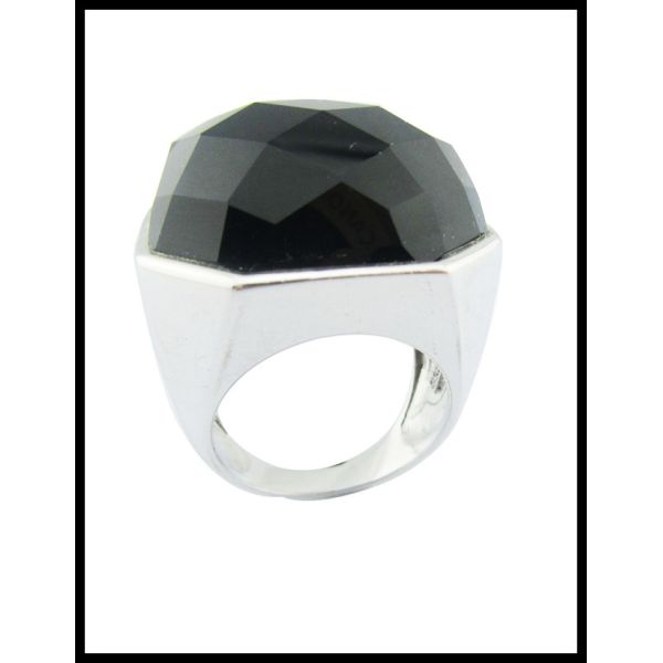 925 Silver White Black Agate Rings For Women Sterling Silver Thumb Rings Unique Sterling Silver Rings