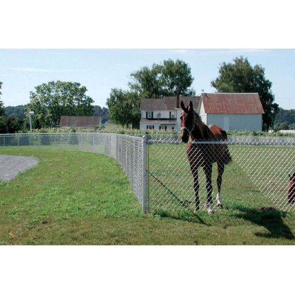 9 gauge Black Powder Coated Chain Link Fencing for Basketball Court