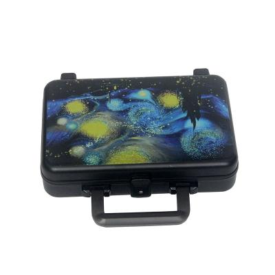 Aluminum Display Box Black Aluminium Magic Prop Storage Case For Magician