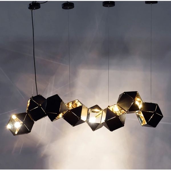 Modern home decor led lights pendant light lamps Riddle Linear Suspension（WH-AP-628）
