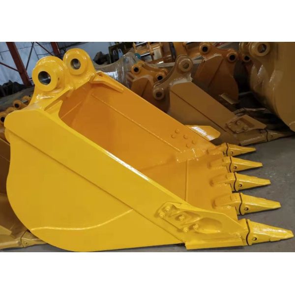 220-1150kg Strength Black / Yellow General Purpose Excavator Buckets With 0.25-1.4CBM Capacity