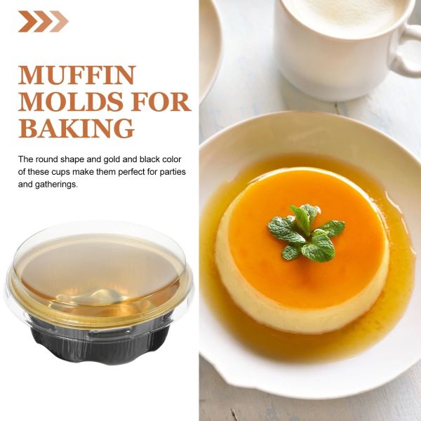 Baking Dishes Pans Type Au Gratin Dishes 100 Pcs Aluminum Foil Pans with Lids