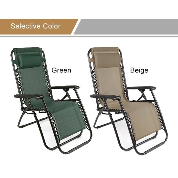 Steel Tube Textilene Sun Lounger Water Repellent For Seaside