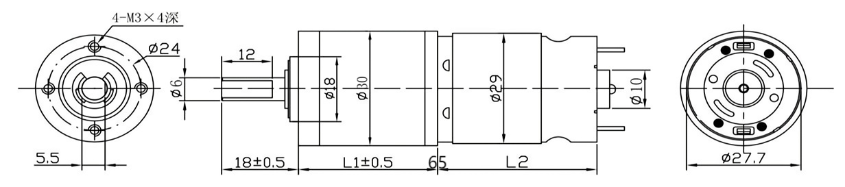 Мотор для умного дома 24В 2.28А 20RPM для интеллектуального двигателя замков GO-GOLD