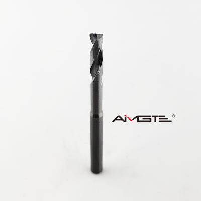 High Flatness 2 Flutes Carbide Drill Bit For Aluminum Copper Blind Hole Drilling