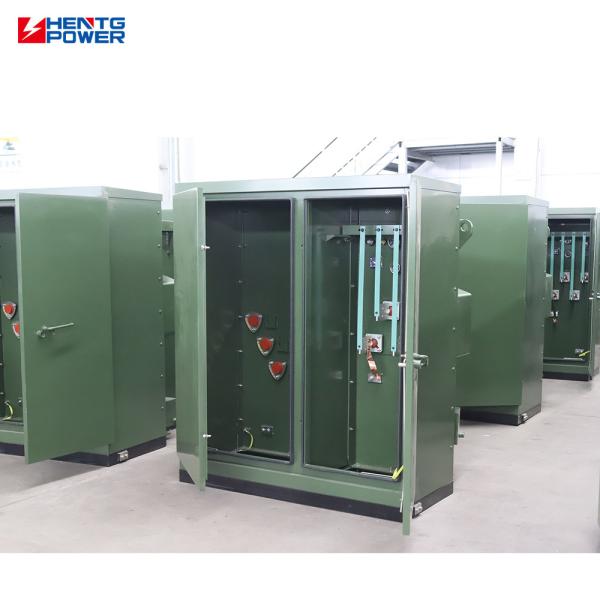Outdoor Rated Three Phase Pad Mounted Transformer 300kVA With Tamper Proof Cabinet