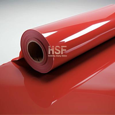Película de libertação de PE vermelho opaco de 40 μm, de silicone ultra-violeta, para protecção e embalagem, fitas, rotulagem e gráficos