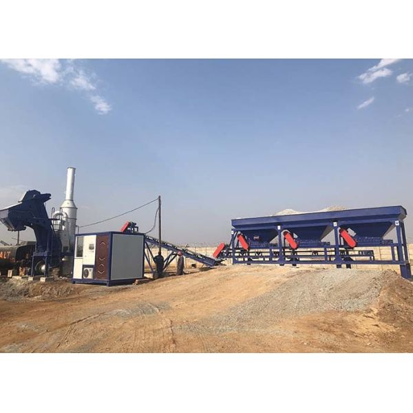 Модульное проектирование мини мобильного завода смешивания барабанчика легко транспортирует и установка