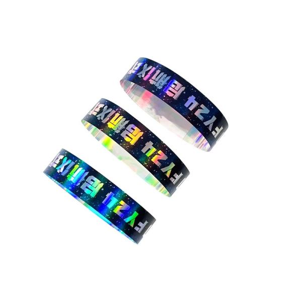 Venda Quente Pulseira de Parque Aquático Brilhante Brilhante Pulseira de Papel Laser Para Eventos de Adultos e Crianças Pulseira