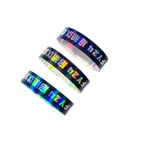 Factory Customized Paper Wristband Shiny Glitter Laser Wristband Fashionable And Eye-Catching