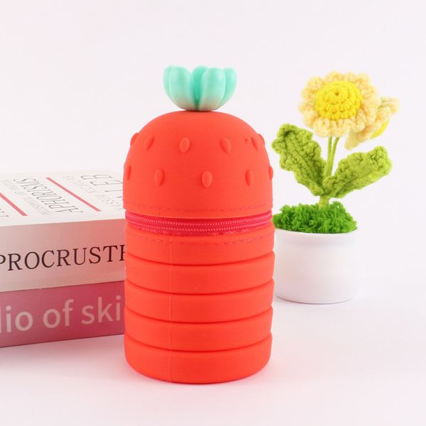 Свертываемый силиконовый карандаш, легко очищаемый, водонепроницаемый