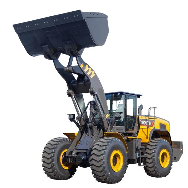 Chargeur à roues économes en énergie équipé d'un moteur à rail commun à haute pression commandé par voie électronique