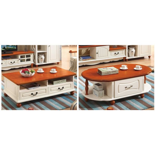 Classic Design living room furniture wooden drawer tea coffee table